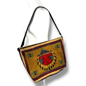 El Paso Saddleblanket Company Woven Western Motif Shoulder Bag, Kachina Multi